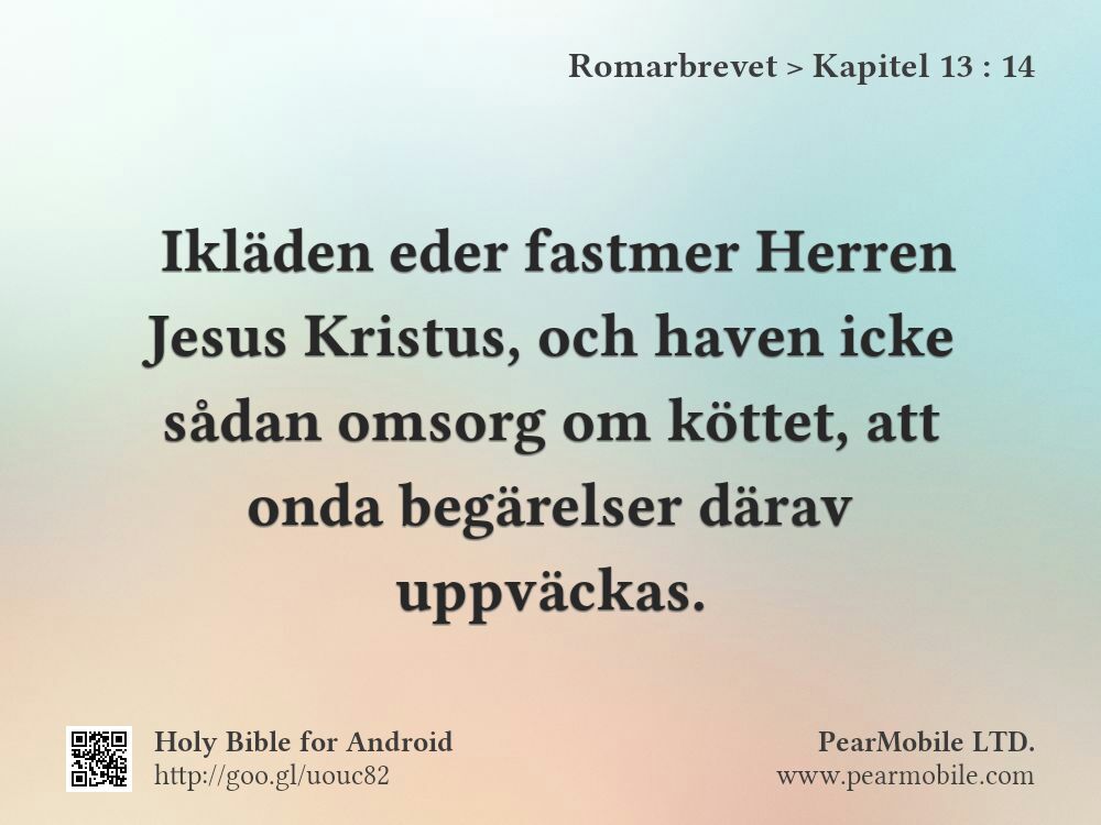 Romarbrevet, Kapitel 13:14